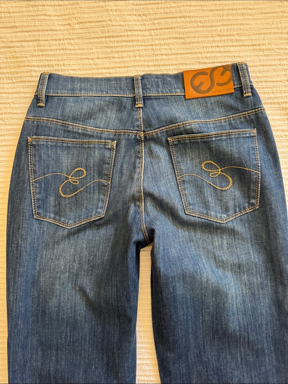 Escada Sport Stretch Vintage Denim Jeans Made in Italy sz 36 eu 2 US - Picture 2 of 10